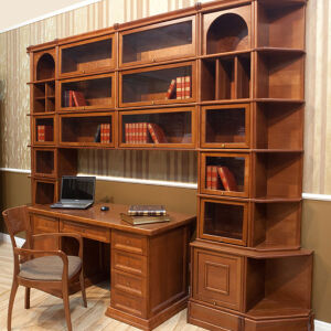 Офісна бібліотека у коричневому кольорі BO-161