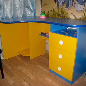 Жовто-синій стіл для дитячої SD-175