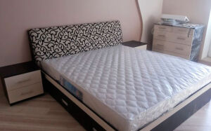 Темная кровать для спальной комнаты KS-266