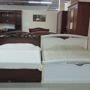 Світле ліжко для спальні KS-087