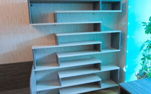 Модульная мебель в гостиную голубого цвета MMG-281