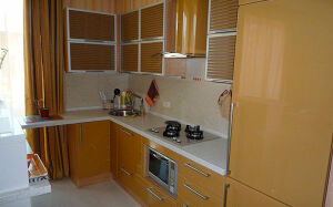 Модульная кухня коричневого цвета MK-350