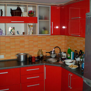 Червона кухня із пластику KKP-024