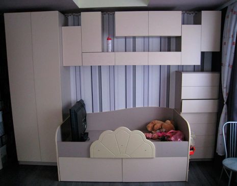Білі модульні меблі в дитячу кімнату DMM-168